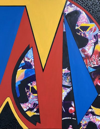 Homage to Keith Haring- "Red,Yellow, & Blue by Fania Greenwood